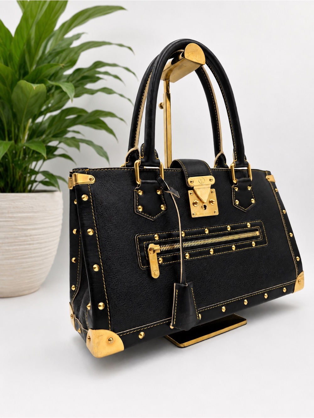 Louis Vuitton • Black Suhali Leather Le Fabuleux Bag